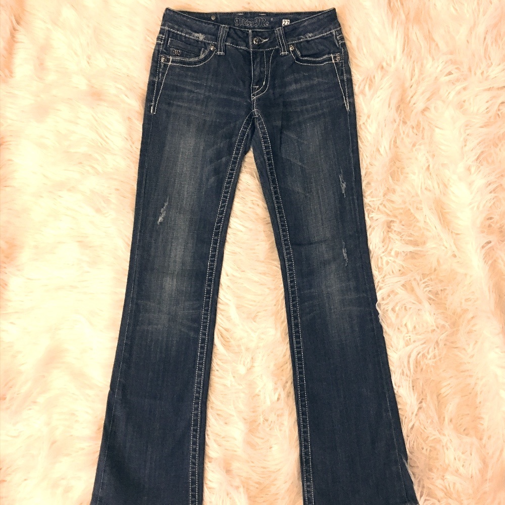 Miss Me Boot Cut Jeans (Size: 27)